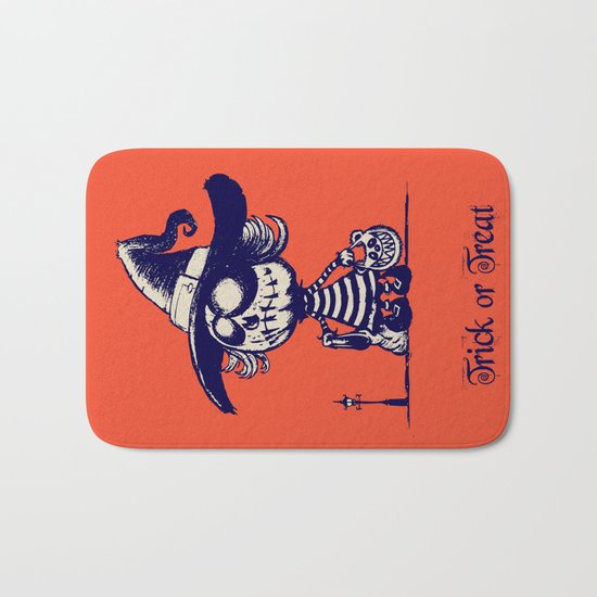 Trick or treat Bath Mat