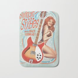 Guitar Girl 03 'Racy Redhead' Bath Mat