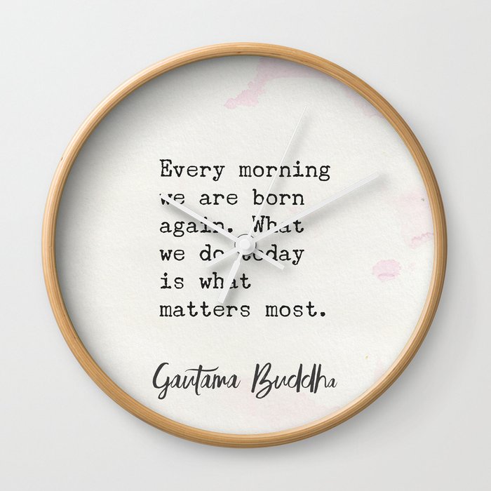 Gautama Buddha quote 90 Wall Clock
