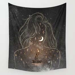 I see the universe in you. Wall Tapestry