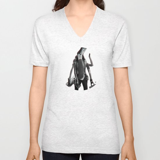 Build a Woman - Cut and Glue · Dizzy Miss Lizzy · Day · Crop Circle Unisex V-Neck