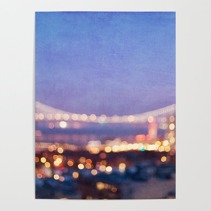 BAY BRIDGE GLOW - San Francisco Poster