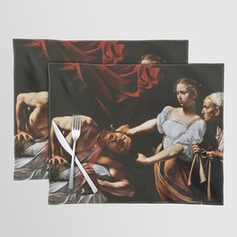 High Resolution - Judith Beheading Holofernes - Caravaggio Placemat
