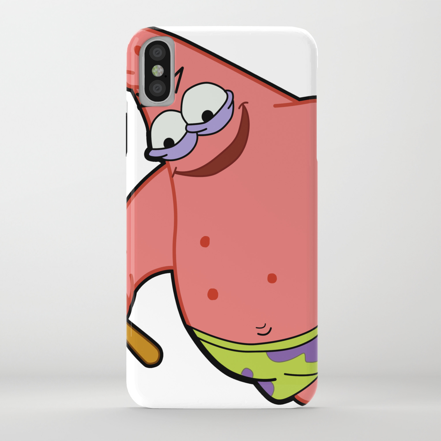 Savage Patrick Star Meme Evil Angry Spongebob Squarepants Iphone Case