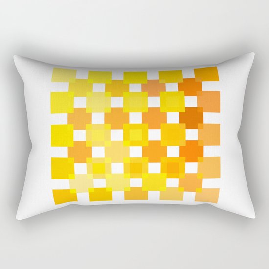 50 Squares of YELLOW - Living Hell Rectangular Pillow