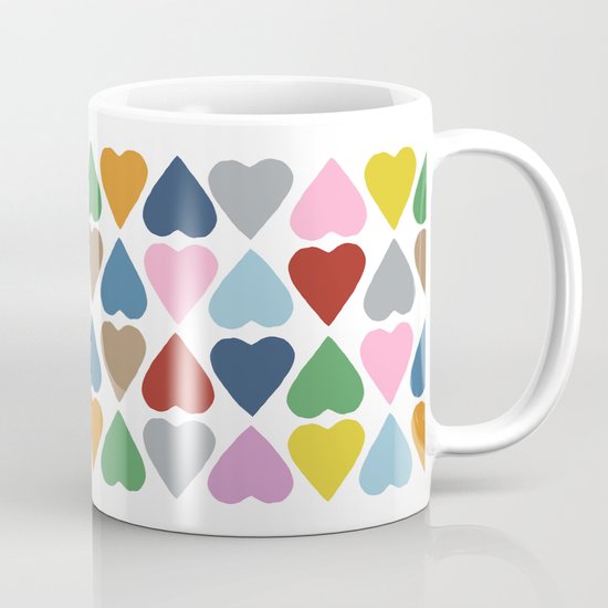 Diamond Hearts Repeat Mug