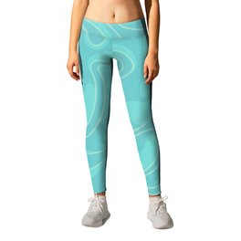 Blue Illusion Leggings