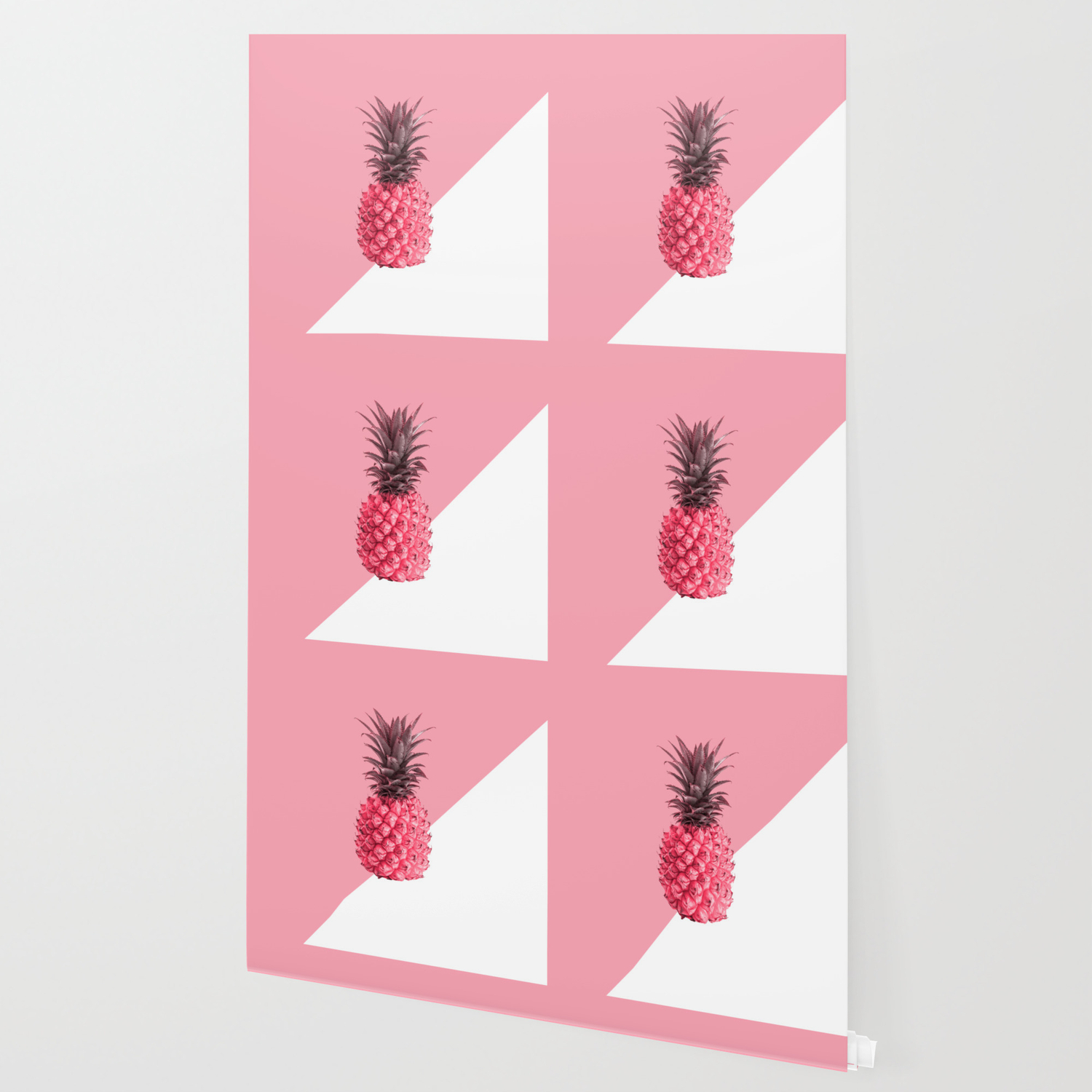 Fresh Pink Pineapple Wallpaper By Naughtycat Society6