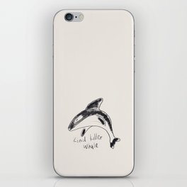 Kind killer whale iPhone Skin