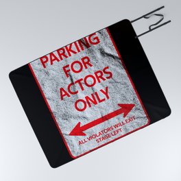 Actor Parking sign theater stage Picnic Blanket