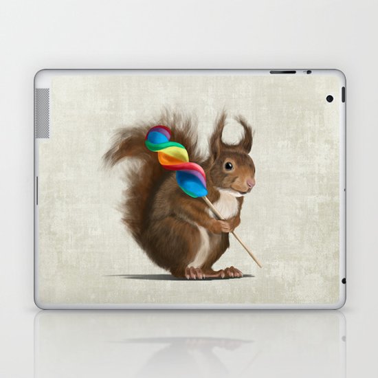 Squirrel with lollipop Laptop & iPad Skin