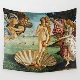 The Birth of Venus by Sandro Botticelli (1485) Wall Tapestry