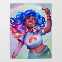 Rainbow Girl Poster