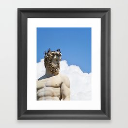 sea and sky Framed Art Print