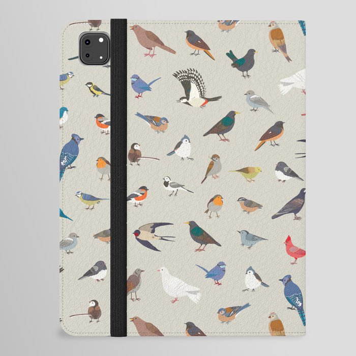 Garden Birds Pattern iPad Folio Case