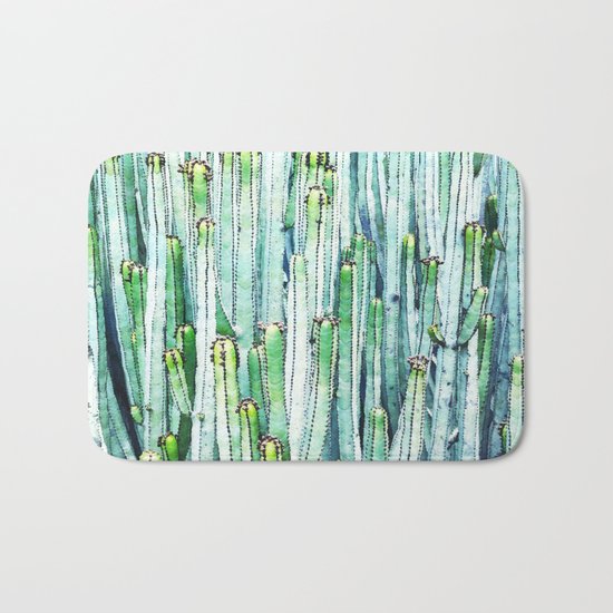 Lost Cactus #society6 #decor #buyart Bath Mat