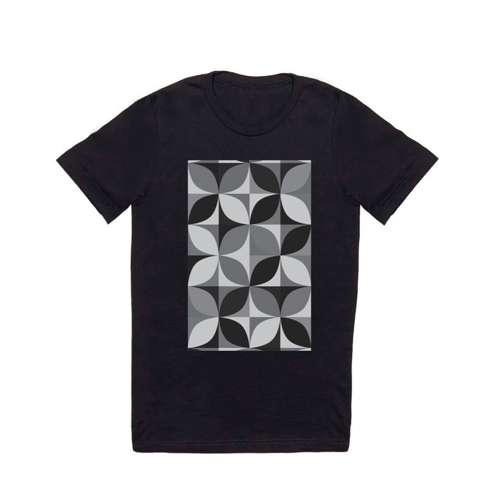 Retro pattern geometric T Shirt