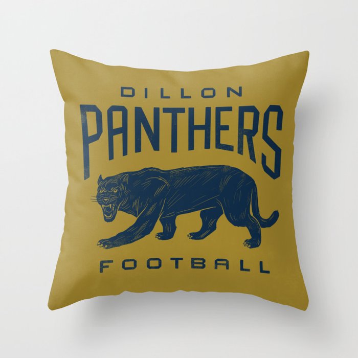 Dillon Panthers Football Throw Pillow