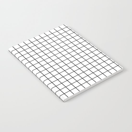 Emmy -- Black and White Grid, black and white, grid, monochrome, minimal grid design cell phone case Notebook