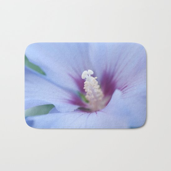 Soft Purple Hibiscus Flower #1 #art #society6 Bath Mat