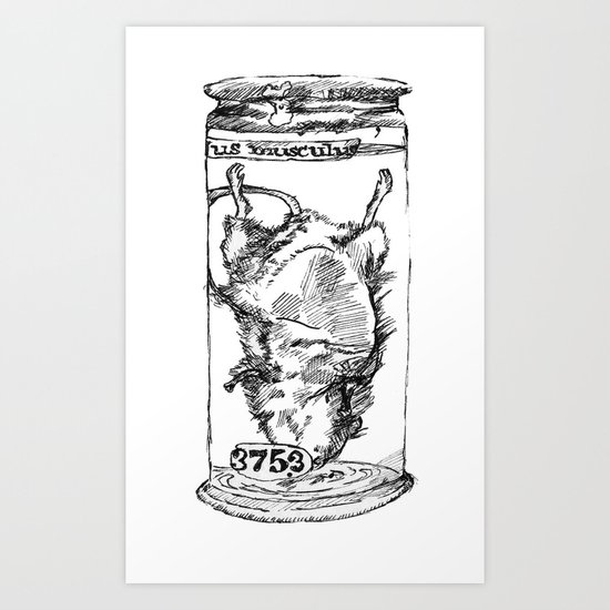 Mouse in a Jar Art Print