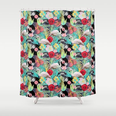 Rockabilly Shower Curtains Society6 Rockabilly Mix Kociara 69 99 Shower Curtain