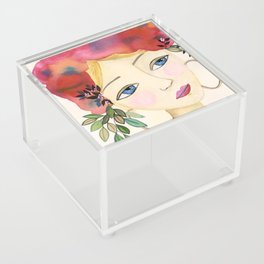 Floral girl Acrylic Box