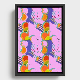 Space Picnic Framed Canvas