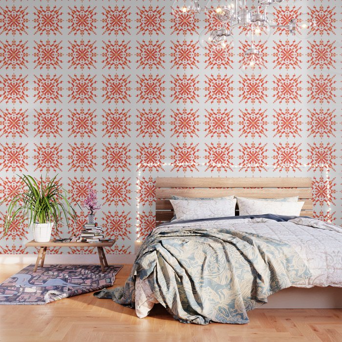 Fire Medallion Wallpaper By Ajf Artworks Society6