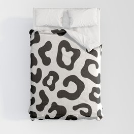 black cheetah prints Comforter