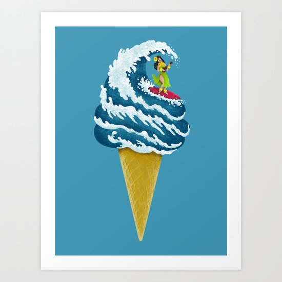 Perfect Wave Art Print