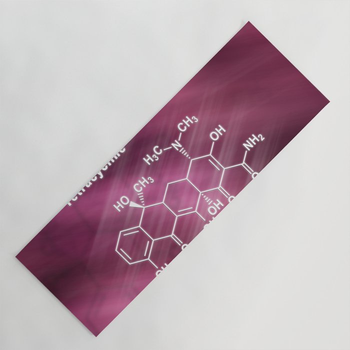 Tetracycline antibiotic, Structural chemical formula Yoga Mat