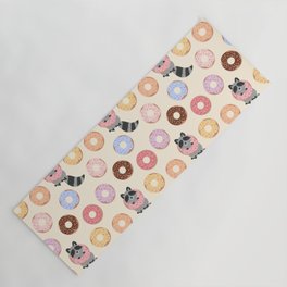 Donut-loving raccoons Yoga Mat