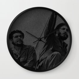 Che Guevara & Fidel Castro in 1961 Wall Clock
