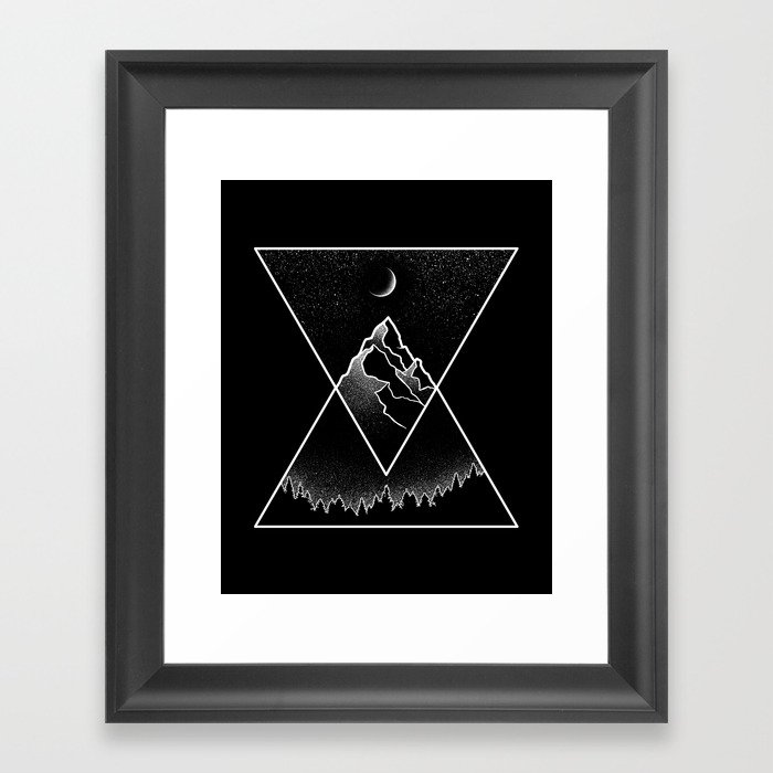 Pyramid Wall Art: Pyramidal Peaks Framed Art Print