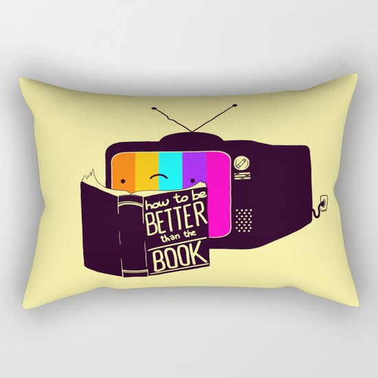 The Book Was Better Rectangular Pillow