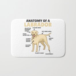 Anatomy Of A Labrador Retriever Sweet Dogs Bath Mat | Description, Anatomy, Retriever, Family Dog, Graphicdesign, Dog Owner, Retriver, Puppy, Dog Owners, Dogs 