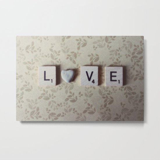 rock love Metal Print