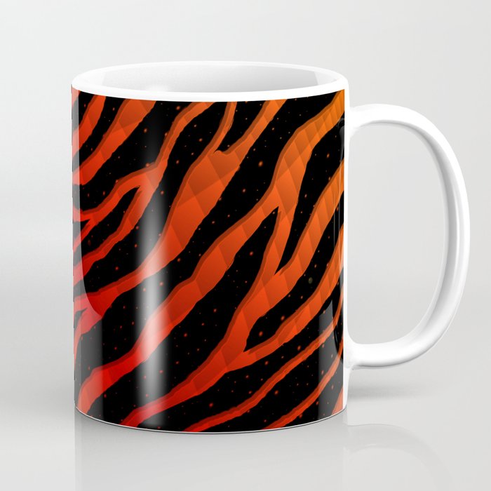 Ripped SpaceTime Stripes - Orange/Red Coffee Mug