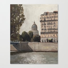 dome of panthéon de paris Canvas Print