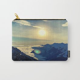 Sunrise over the Mountain tops Carry-All Pouch