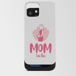 Mom to be - lovely pregnancy illustration iPhone Card Case
