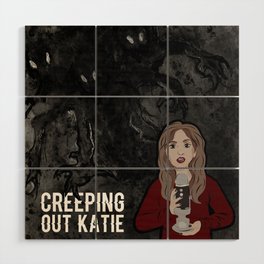 Creeping Out Katie Logo Wood Wall Art