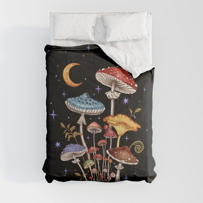 Mushroom Night #34 Comforter