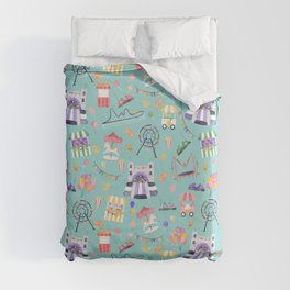 watercolor fair pastel Duvet Cover