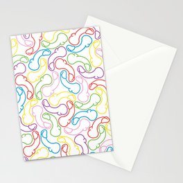 Original Baloney Ponies Multicolored Print  Stationery Cards | Digital, Funny, Pattern, Illustration 