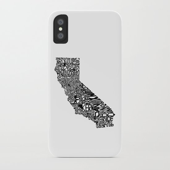 Typographic California iPhone Case