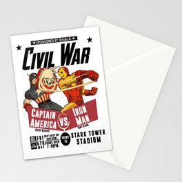 Civil War Fight Stationery Cards