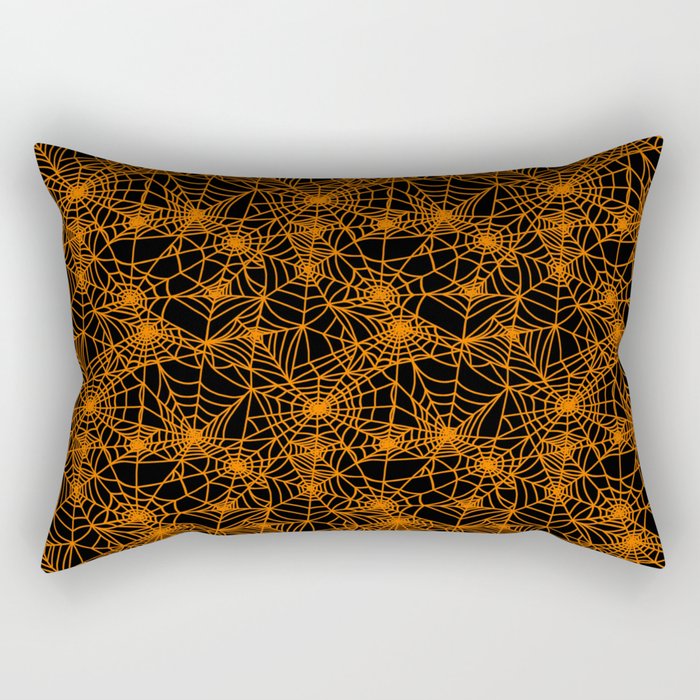 Spooky Spider Webs Rectangular Pillow