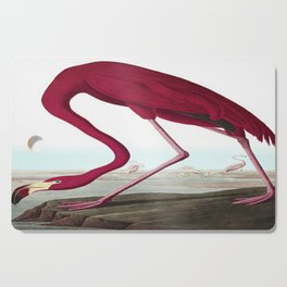 John James Audubon American Flamingo  Cutting Board